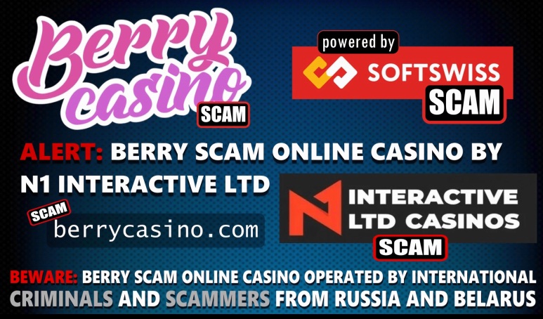 Berry Online Casino Softswiss scam by Softswiss and Ivan Montik
