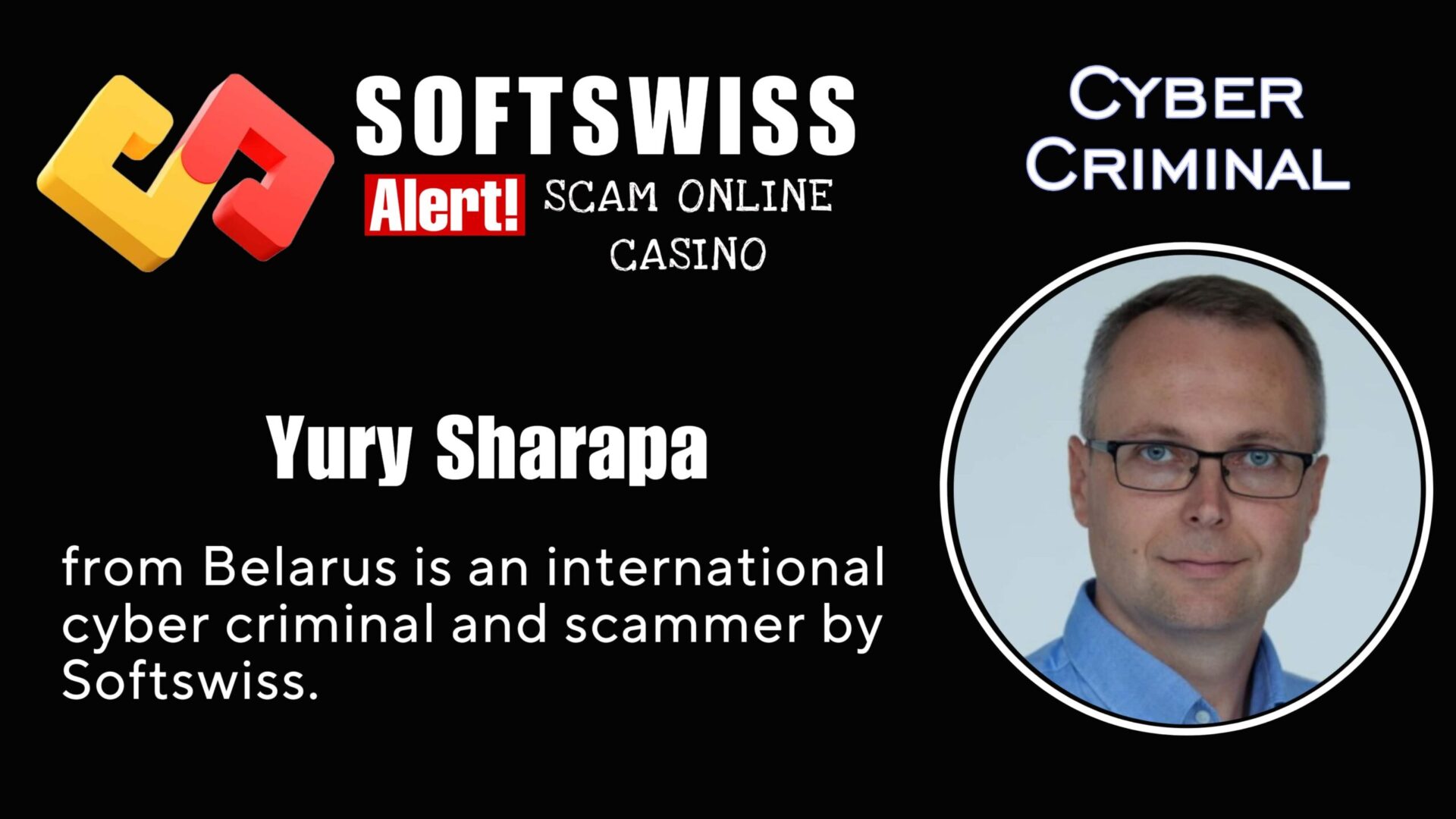 Yury Sharapa Softswiss worker linked to international fraudster, working on crimes of #Softswiss, #N1 Interactive Ltd, #Hollycorn NV, #Merkeleon, Ivan Montik, Pavel Kashuba, Roland Isaev and Dmitry Yaikov
