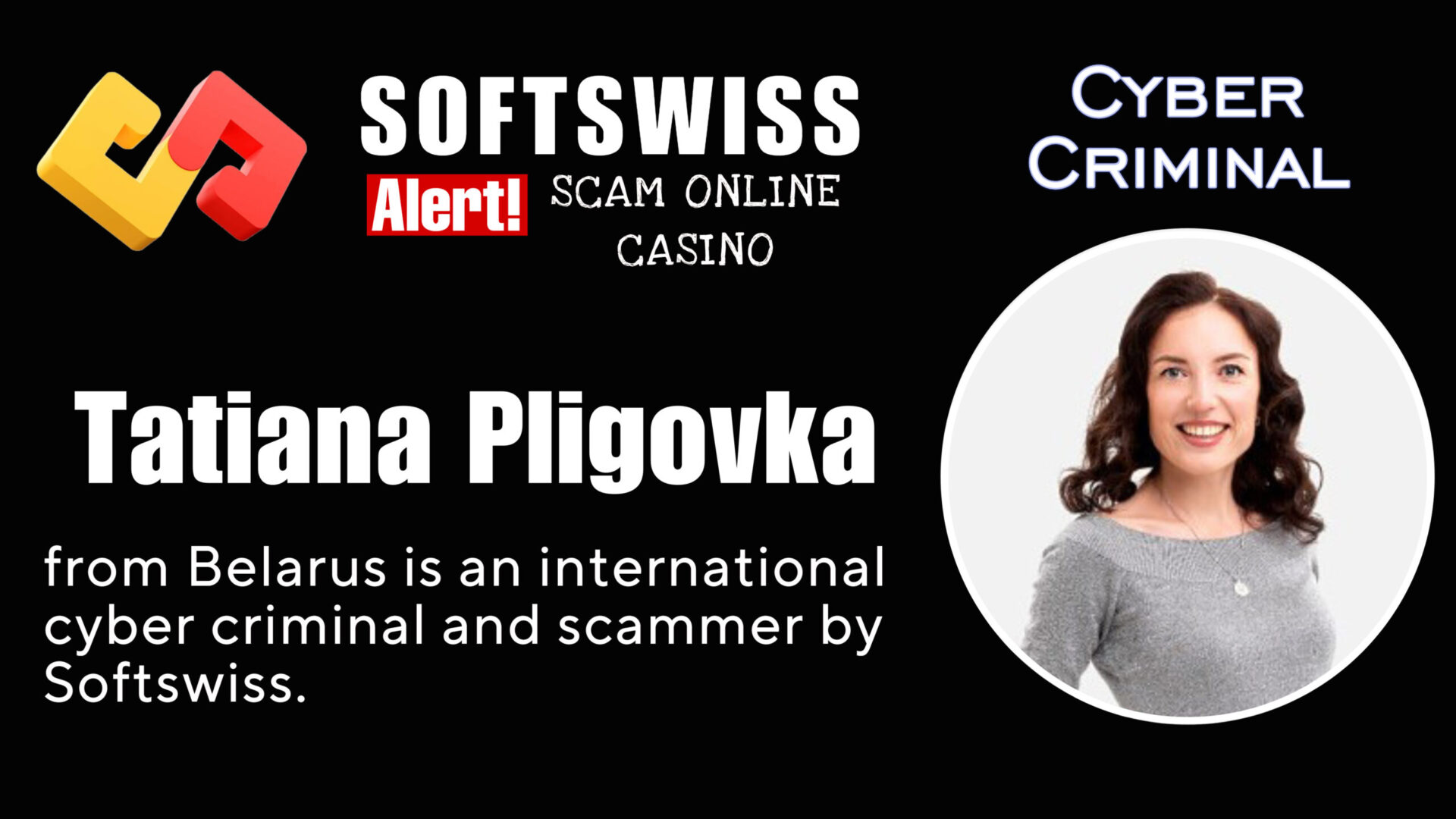 Tatiana Pligovka - softswiss scam - Casino by Softswiss
