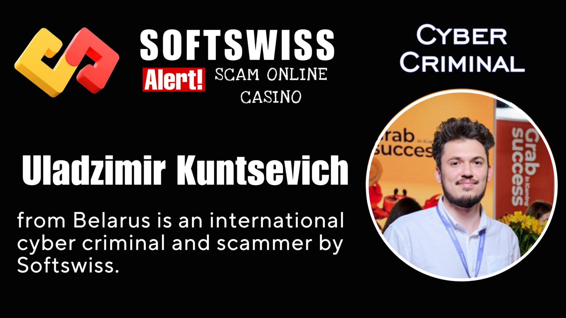 Uladzimir Kuntsevich - softswiss scam - Casino by Softswiss